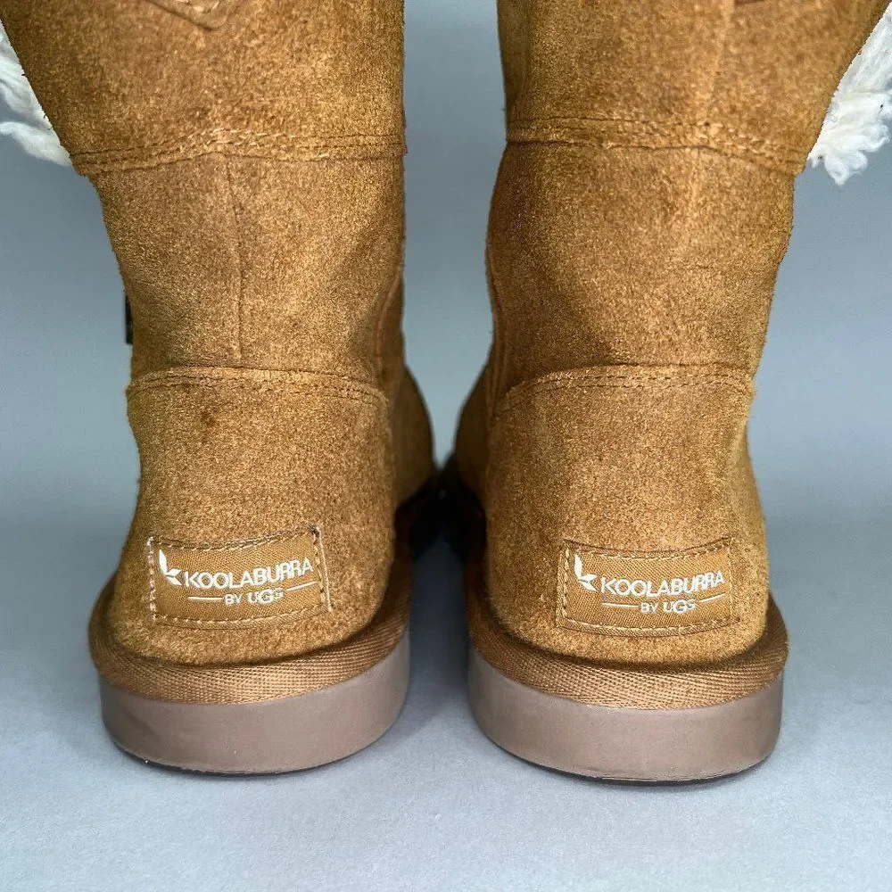 Koolaburra By UGG Girl's‎ Short Chestnut Suede Winter Boots